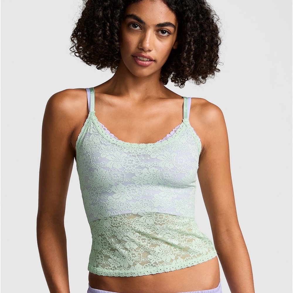 NWT PINK lace tank